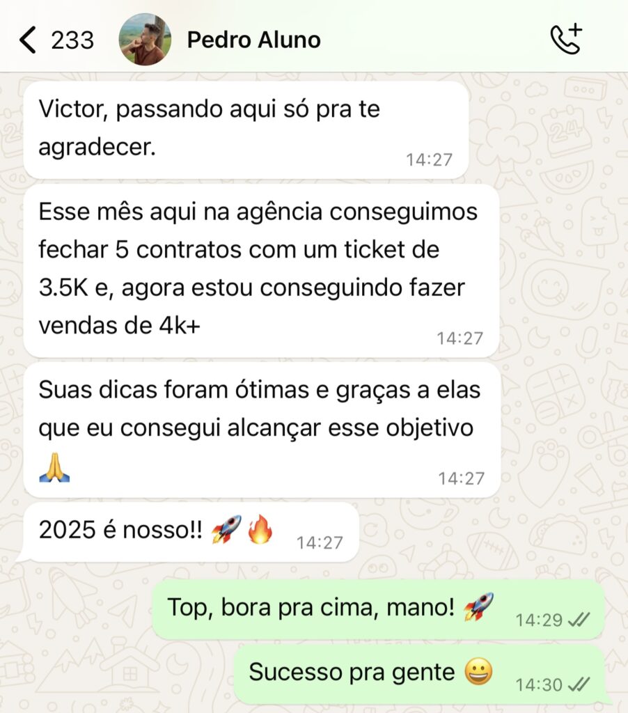 Aluno Pedro da Paragon